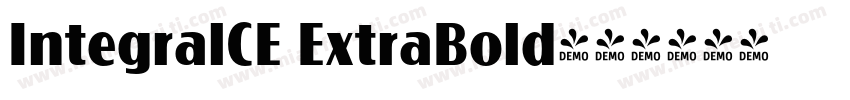 IntegralCE ExtraBold字体转换